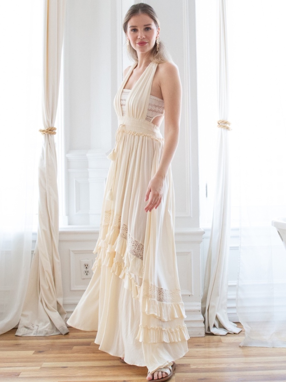 Seraphine Ruffle Maxi Dress - Picture 2 of 3